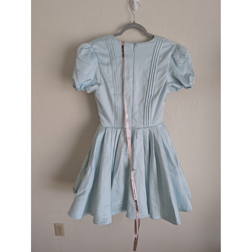 House of CB Imani dress size M Plus Cup Tall blue satin corset mini NWT - Picture 5 of 9
